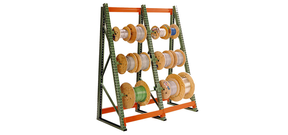  BISupply Electrical Wire Spool Rack - 11 Axle Portable Bulk Cable  Reel - 150lb Capacity Wire Caddy Dolly Cart
